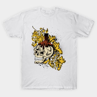 Skull and Floral t-shirt T-Shirt